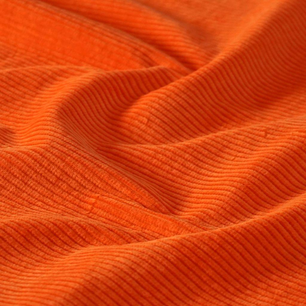 Breitcord Baumwollstretch mandarinorange